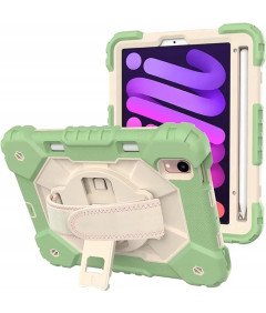 Ohišje za Samsung Galaxy Tab A7 10,4" Stojalo in trak za ramo zeleno