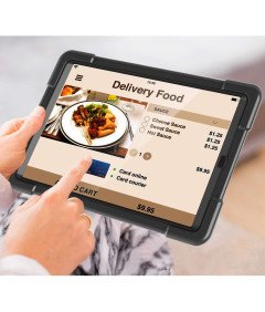 Etui do Samsung Galaxy Tab A 8.0" Pancerne z Obrotową Podstawką Czarne