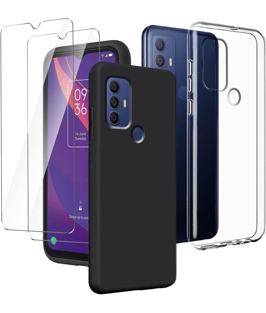 Komplet 2 ohišij LYZXMY s kaljenim steklom za TCL 305/306/30 SE (6,52")