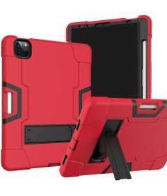Ohišje za iPad Air 5/Air 4/Pro 11" Stojalo in pisalo Stylus Pen rdeče barve