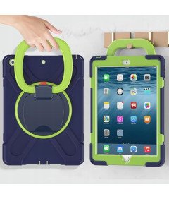 Etui do iPad 9/8/7 10.2" z Podstawką i Paskiem na Ramię Granatowe