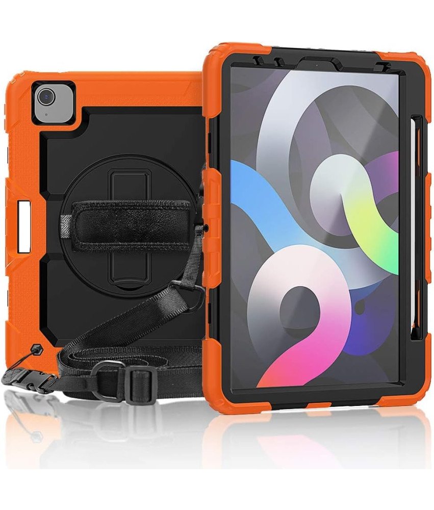Ohišje za iPad Pro 12,9" s stojalom in ramenskim pasom oranžno