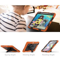 Etui do iPad Pro 12.9" z Podstawką i Paskiem na Ramię Pomarańczowe