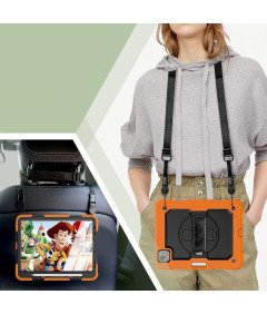 Ohišje za iPad Pro 12,9" s stojalom in ramenskim pasom oranžno