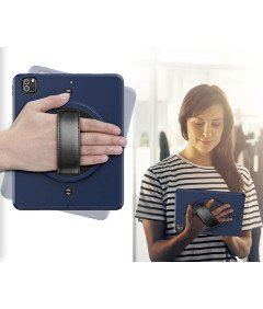 Ohišje za iPad Pro 4/3 12,9" s stojalom in naramnim pasom mornarsko modro