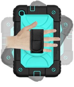 Etui do iPad Pro 11/Air 5/4 z Podstawką i Paskiem na Ramię Turkusowe