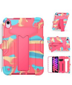 Etui do iPad Mini 6 8.3” z Podstawką i Miejscem na Rysik Różowe