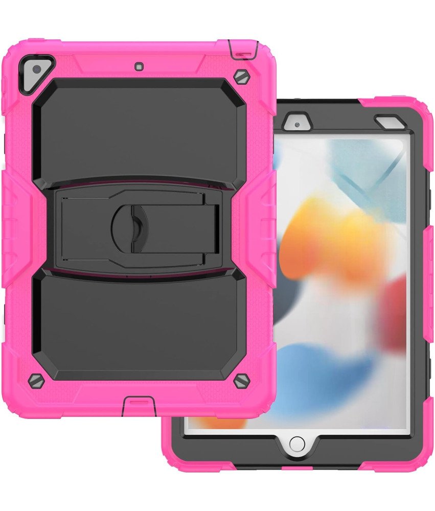 Etui do iPad Mini 5/4 7.9" z Podstawką i Paskiem na Ramię Różowe
