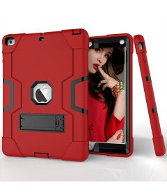 Etui do iPad 9/8/7 10.2” Pancerne z Podstawką Czerwone