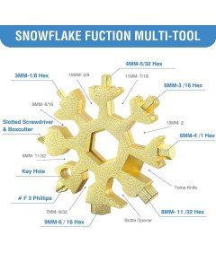 Multitool Travel Multitool 18v1 Gold Outdoor
