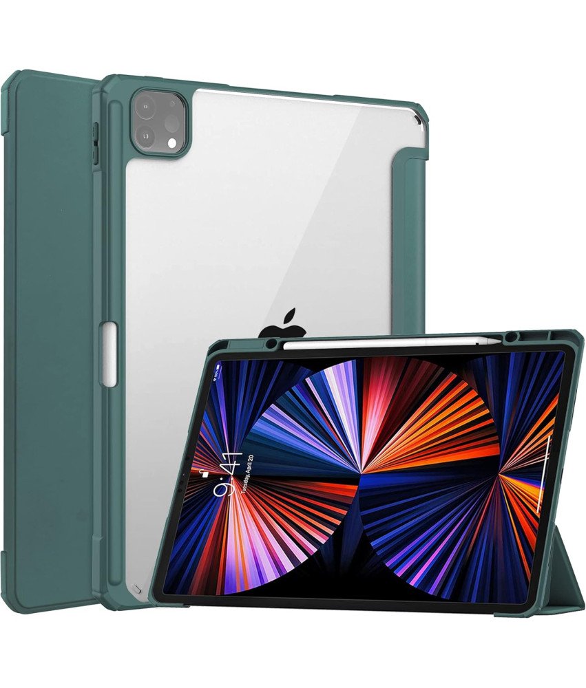 Ohišje za iPad Pro 12,9" Magnetno z držalom za pisalo Zeleno