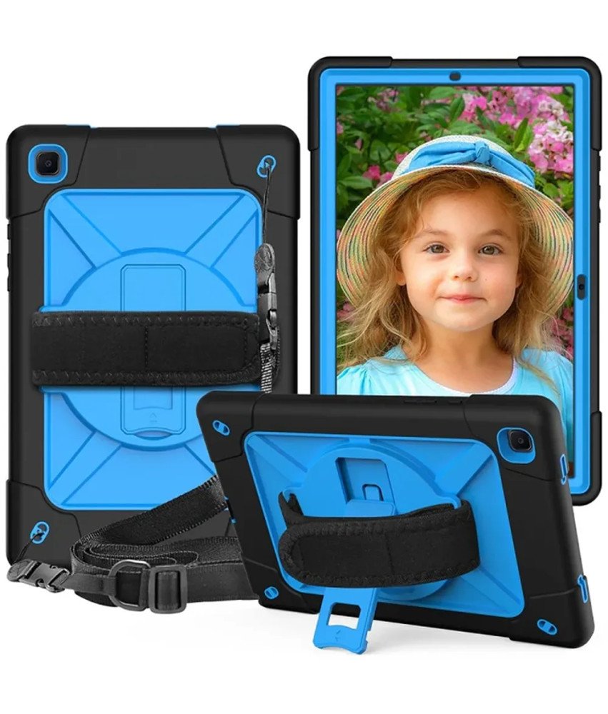 Ohišje za Samsung Galaxy Tab A7 10,4" z naramnico Modro