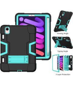 Oklepni etui za iPad Mini 6 8,3" s stojalom in držalom za pisalo Black