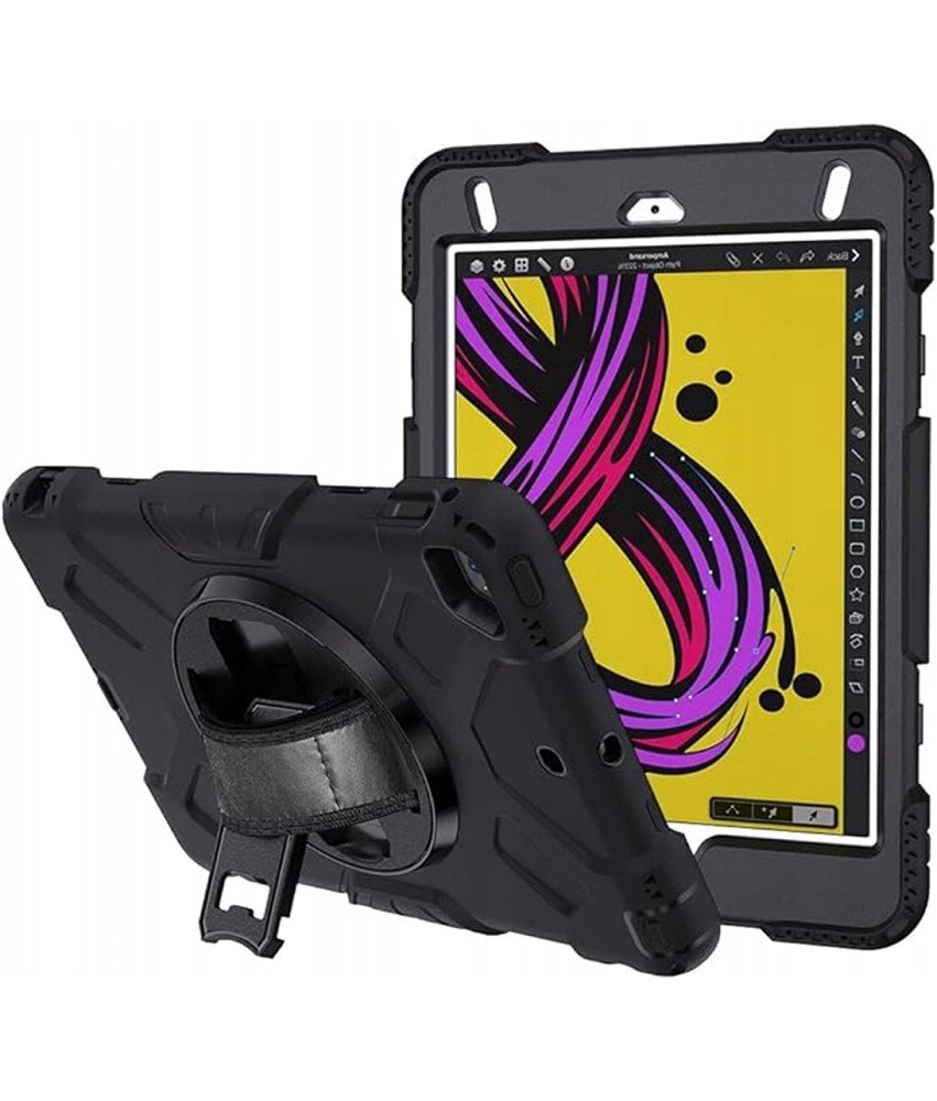 Ohišje za iPad Mini 5/Mini 4 Armoured z vrtljivim stojalom Black