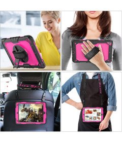 Ohišje za iPad Mini 4/5 s stojalom in naramnico Roza