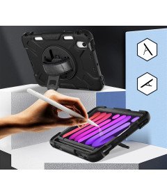 Ohišje za iPad Mini 6 8,3" Vrtljivo stojalo in držalo za pisalo Black