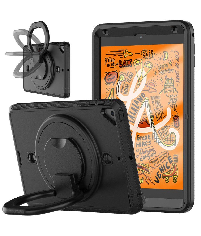 Ohišje za iPad Mini 5/4/ 7,9" s stojalom in naramnico črno