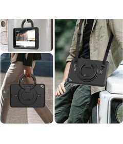 Etui do iPad Mini 5/4/ 7,9” z Podstawką i Paskiem na Ramię Czarne
