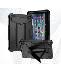 Ohišje za Amazon Fire 7" 12. generacije oklepljeno s stojalom črno