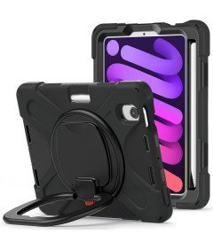 Etui do iPad Mini 6 8,3” z Podstawką i Paskiem na Ramię Czarne