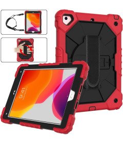 Ohišje za tablico Samsung Galaxy Tab A7 s stojalom in naramnico Rdeče