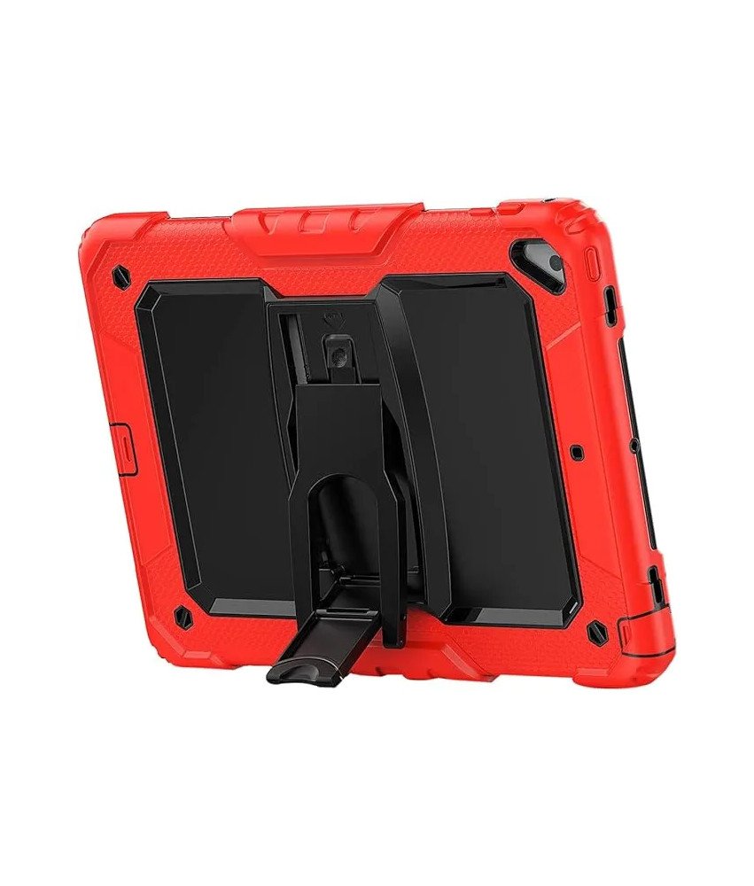 Etui do iPad Air 2 9,7" z Podstawką i Paskiem na Ramię Czerwone