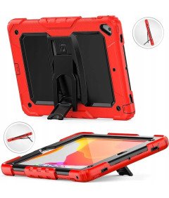 Ohišje za iPad Air 2 9,7" s stojalom in naramnico Rdeče