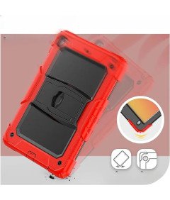 Etui do iPad Air 2 9,7" z Podstawką i Paskiem na Ramię Czerwone