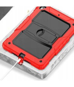 Etui do iPad Air 2 9,7" z Podstawką i Paskiem na Ramię Czerwone