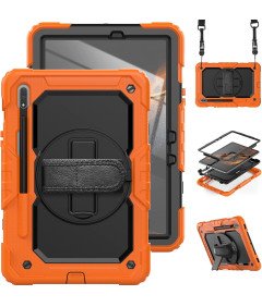 Etui do Samsung Galaxy Tab S8/S7 11" z Paskiem na Ramię Pomarańczowe