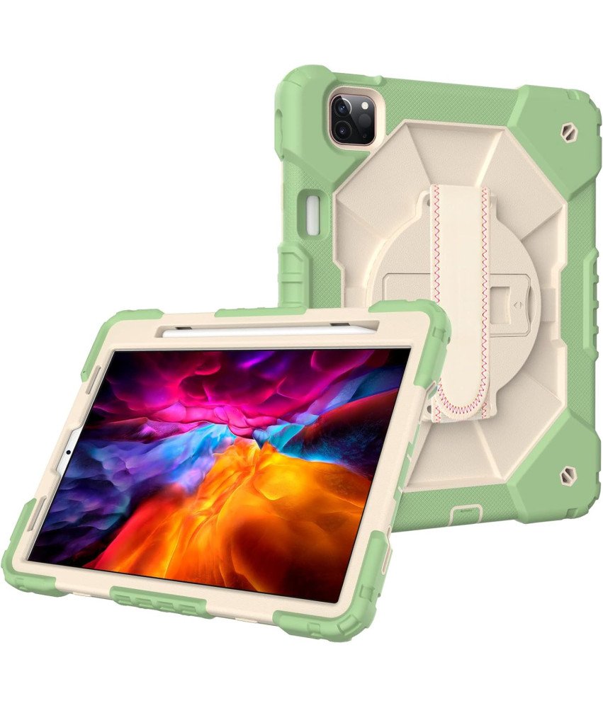 Etui do iPad Air 5/Air 4 10.9” z Podstawką i Paskiem na Ramię Zielone