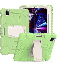 Ohišje za iPad 11 2018/20/21 Armoured s stojalom in pisalom Space Green