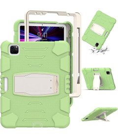 Ohišje za iPad 11 2018/20/21 Armoured s stojalom in pisalom Space Green