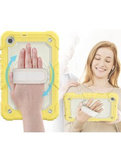 Ohišje za Samsung Galaxy Tab A7 10,4" Stojalo in trak za ramo Rumeno