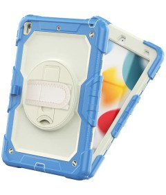 Etui do iPad 9/8/7 10.2" z Podstawką i Paskiem na Ramię Niebieskie