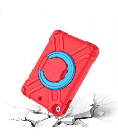 Etui do iPad 9/8/7 10.2” Pancerne z Obrotową Podstawką Czerwony