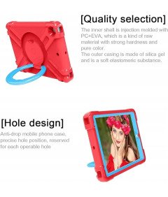 Etui do iPad 9/8/7 10.2” Pancerne z Obrotową Podstawką Czerwony