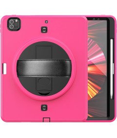 Etui do iPad Air 5/Air 4 10.9” z Podstawką i Paskiem na Ramię Różowe