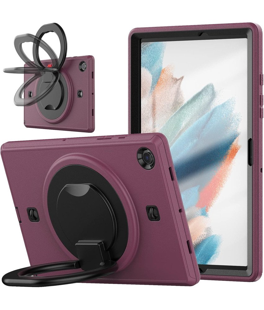 Etui do Samsung Galaxy Tab A8 10,5” z Obrotową Podstawką Bordowe