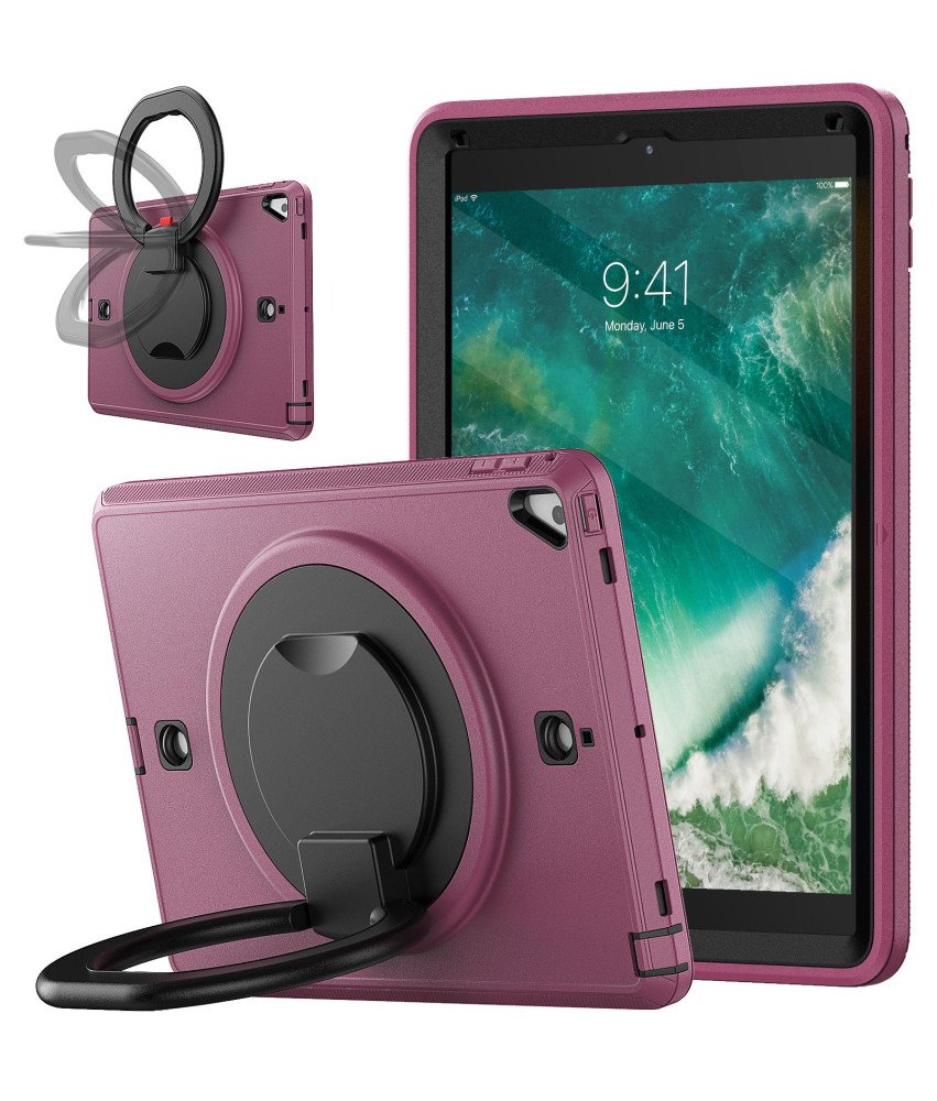 Ohišje za iPad 9,7" Armoured z vrtljivim stojalom Purple