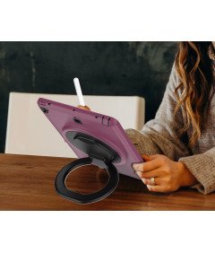 Ohišje za iPad 9,7" Armoured z vrtljivim stojalom Purple