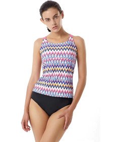 LULUWINGX Ženske kopalke Tankini, velikost 2XL, večbarvne