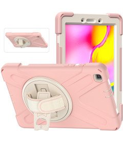 Etui do Samsung Galaxy Tab A 8" z Podstawką i Paskiem na Ramię Różowe