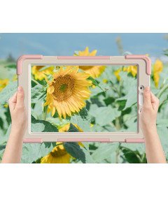 Etui do Samsung Galaxy Tab A 8" z Podstawką i Paskiem na Ramię Różowe