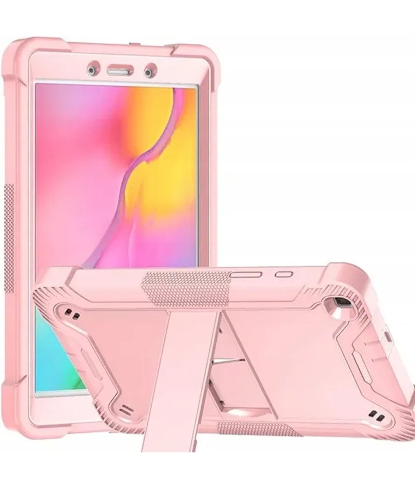 Ohišje za Samsung Galaxy Tab A 8.0 s stojalom in naramnico Roza