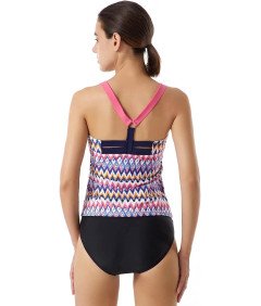 LULUWINGX Kostium Kąpielowy Tankini dla Kobiet, Rozmiar 2XL, Wielokolorowy