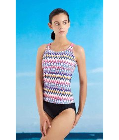 LULUWINGX Ženske kopalke Tankini, velikost 2XL, večbarvne