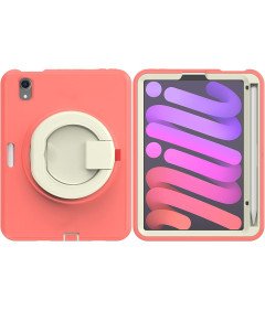 Etui do iPad Mini 6 8.3" z Podstawką i Paskiem na Ramię Różowe