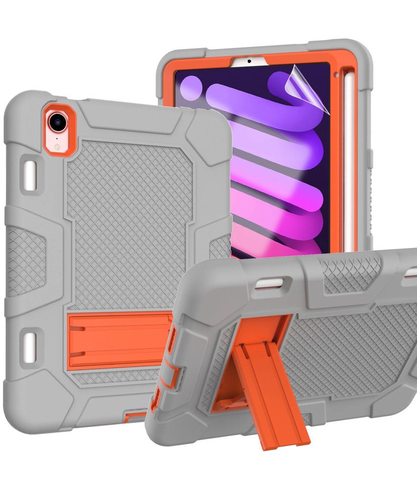 Etui do iPad Mini 6 8.3" z Podstawką i Miejscem na Rysik Szary