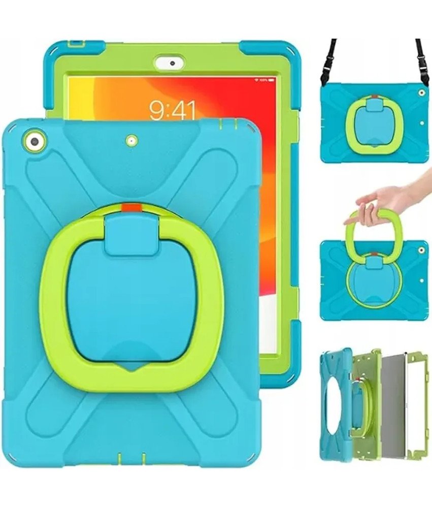 Etui do Samsung Galaxy Tab A 8.0 z Paskiem na Ramię Niebieskie